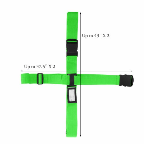 Cross Luggage Strap Adjustable Travel Accessories Suitcase Baggage Packing Belt - Picture 4 of 27