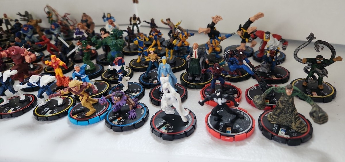 Old Marvel Heroclix Mixed lot of 80. Marvel Comics. 02,03