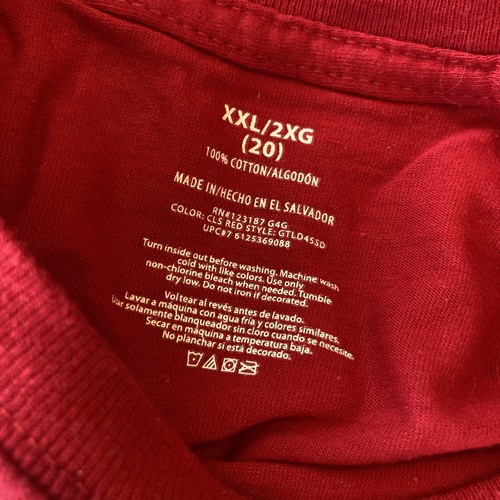 Xmas Shirt Womens XXL Red Short Sleeve Holiday Merry Christmas Top Fun Festive - Imagen 3 de 7