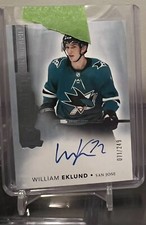 2021-22 UD The Cup William Eklund Rookie Auto San Jose Sharks RC /249