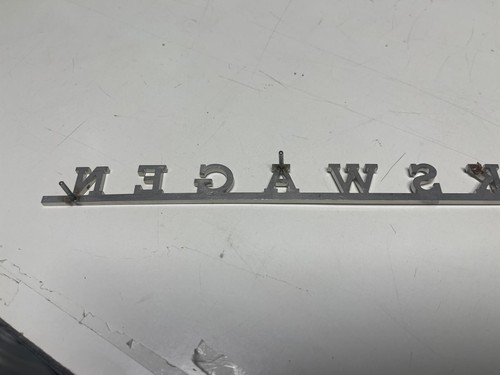 STEMMA DISTINTIVO IN ACCIAIO INOX PORTELLONE POSTERIORE VOLKSWAGEN T1 T2 (1 pz) - Picture 12 of 17