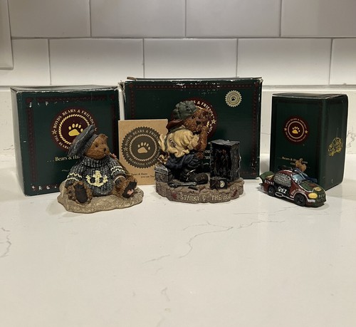 Boyds Bears Rare Lot of 3 - Christian By The Sea, Sparky & The Box & Victory Lap - Bild 1 von 11
