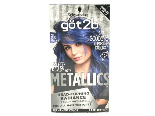 Schwarzkopf Got2B Metallics - M67 Blue Mercury - NEW