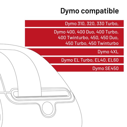 20x étiquette compatible avec Dymo 99010 28mm x 89mm 130 étiquettes par rouleau - Afbeelding 4 van 6