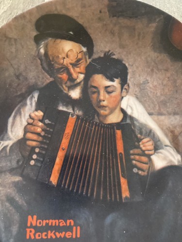 Rare Limited The Music Maker by Norman Rockwell Knowles Collectors Plate 1981