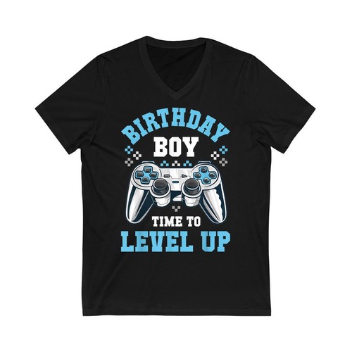 Birthday Boy Time to Level Up Matching Video Gamer Birthday T Shirt Men Women - Picture 7 of 9