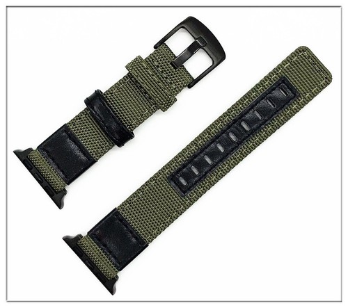 For Apple Watch Band Series 10 9 8 7 6 5 Leather Nylon Braided Strap 38mm-49mm - Picture 14 of 14