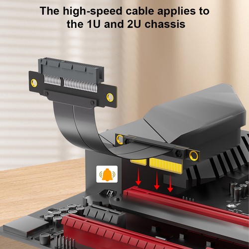 PCIE 4X Extension Cable PCI-E 4X Male To Female Riser Cable for Graphics Card - Bild 12 von 18