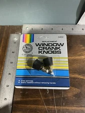 Cal Custom 4302 Replacement Window Crank Handle Knobs Black Universal Car Truck