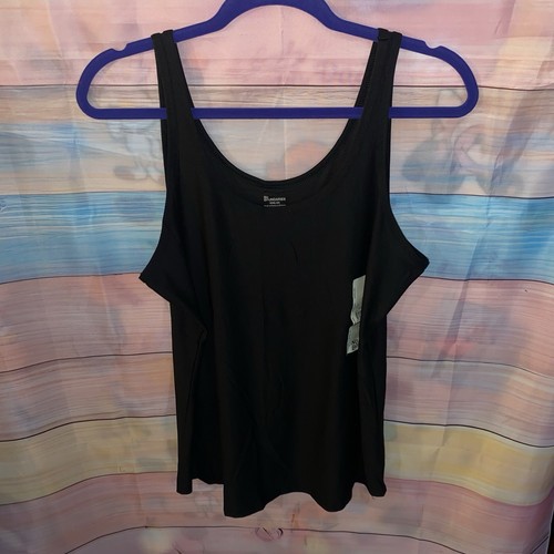 NoBo No Boundaries NB Scoop Tank Top Shirt Spaghetti XXXL (21) Black Soot Strap - Picture 2 of 11