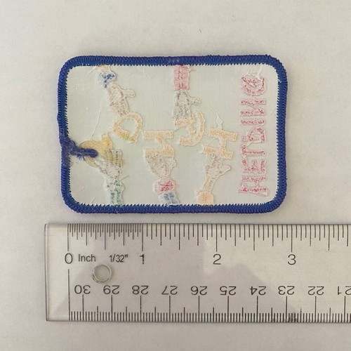 Jungpfadfinder Pfadfinder Aufnäher HELFENDE HÄNDE blauer Rand und Hintergrund - Bild 2 von 2