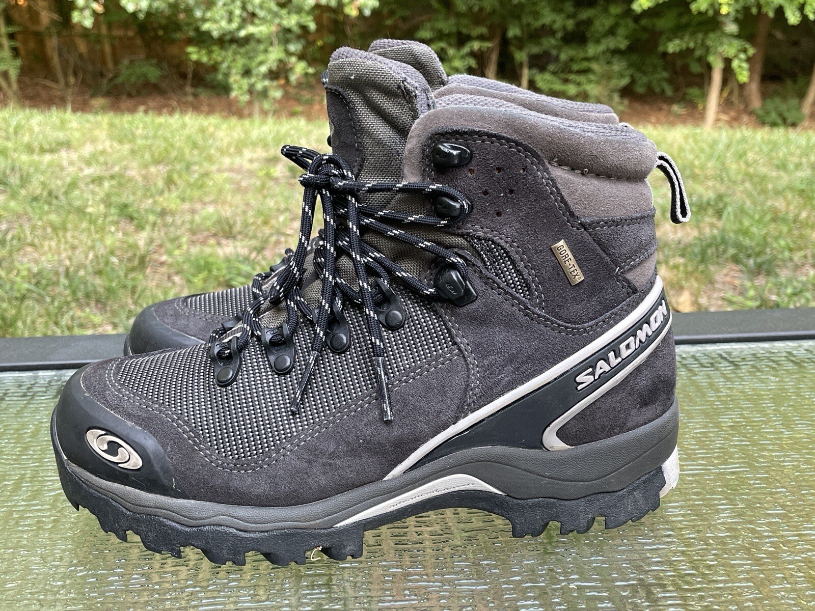 Stivali da trail da trekking Salomon GTX da donna taglia 7 grigi 06 VINTAGE