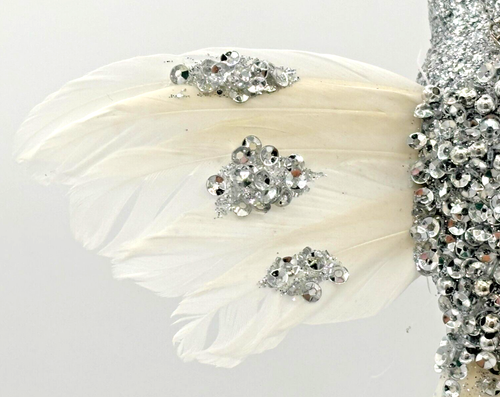 Holiday Lane Shine Bright Feathered Glitter Hummingbird Christmas Ornament NWT - Picture 8 of 14