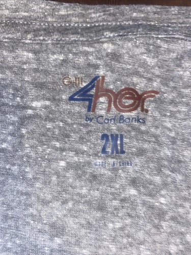 Philadelphia Flyers Camicia Donna 2XL Nero Carl Banks GIII 4Her Grafica NUOVA CON ETICHETTE - Foto 2 di 6