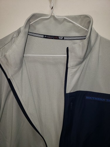 Southern Tide Jacke Herren 2XL T3 Performance leicht durchgehender Reißverschluss $ 135 NEU - Bild 7 von 8