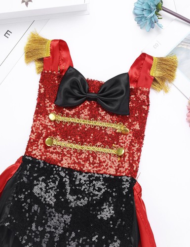 Baby Girls Halloween Ringmaster Circus Cosplay Costume Sleeveless Bowknot Romper - Picture 11 of 19