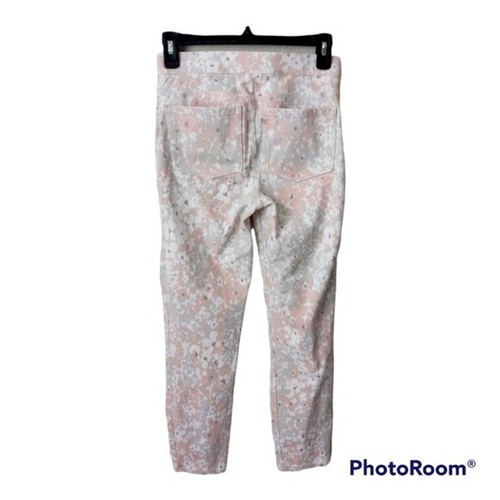 SPANX Leggings Jeans Bauchkontrolle Blumen rosa Kompression Schlankmacher Hose GR:S/P - Bild 2 von 9