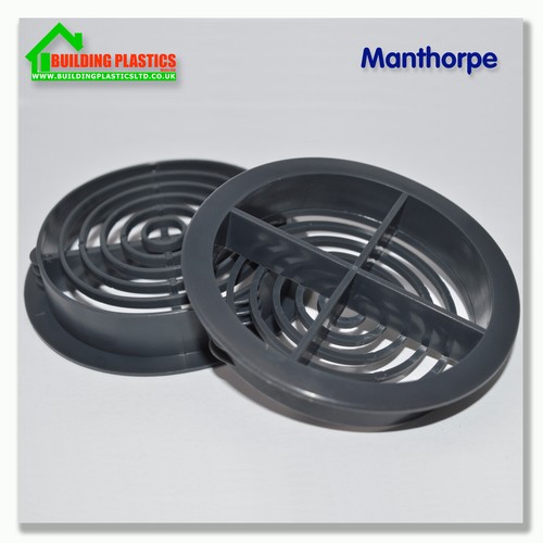 ANTHRACITE GREY| 70mm SOFFIT ROOF AIR VENT | UPVC/Soffit Board | Eaves | Disc - Picture 1 of 8