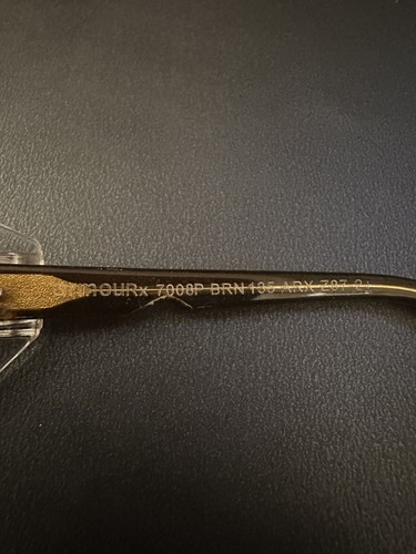 ArmouRx 7008 BRN 135 ARX Z87-2 Eyeglasses Frames Brown Square Full Rim 53-17-135 - Picture 4 of 8