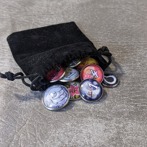 Quacks of Quedlinburg Herb Witches Inspired Unofficial Glass & Metal Token Pack - Picture 2 of 9