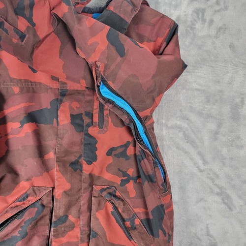 Volcom Jacket Youth Size M Red Camo Camoflauge Hooded Winter VS INS 2017 - Picture 5 of 24