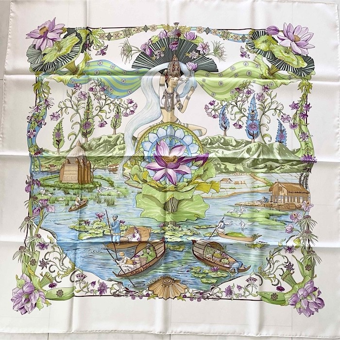 HERMÈS ダマフラー Le Mors a la Conetable Hermes Scarf - It's All Goode