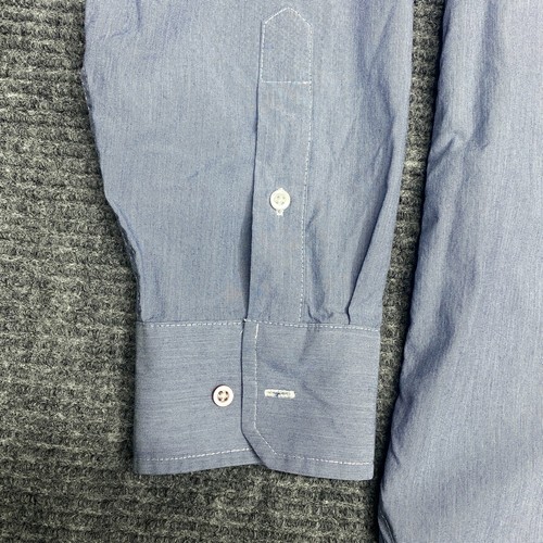 Rhone Commuter Shirt Mens Large Light Blue Button Up Long Sleeve Chest Pocket - Picture 8 of 13
