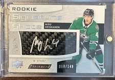 2018-19 Miro Heiskanen Engrained Signature Shot Rookie Autograph RC Auto /149