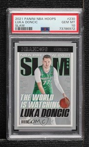 2021-22 Panini NBA Hoops Slam Luka Doncic #SLAM#230 PSA 10 GEM MT