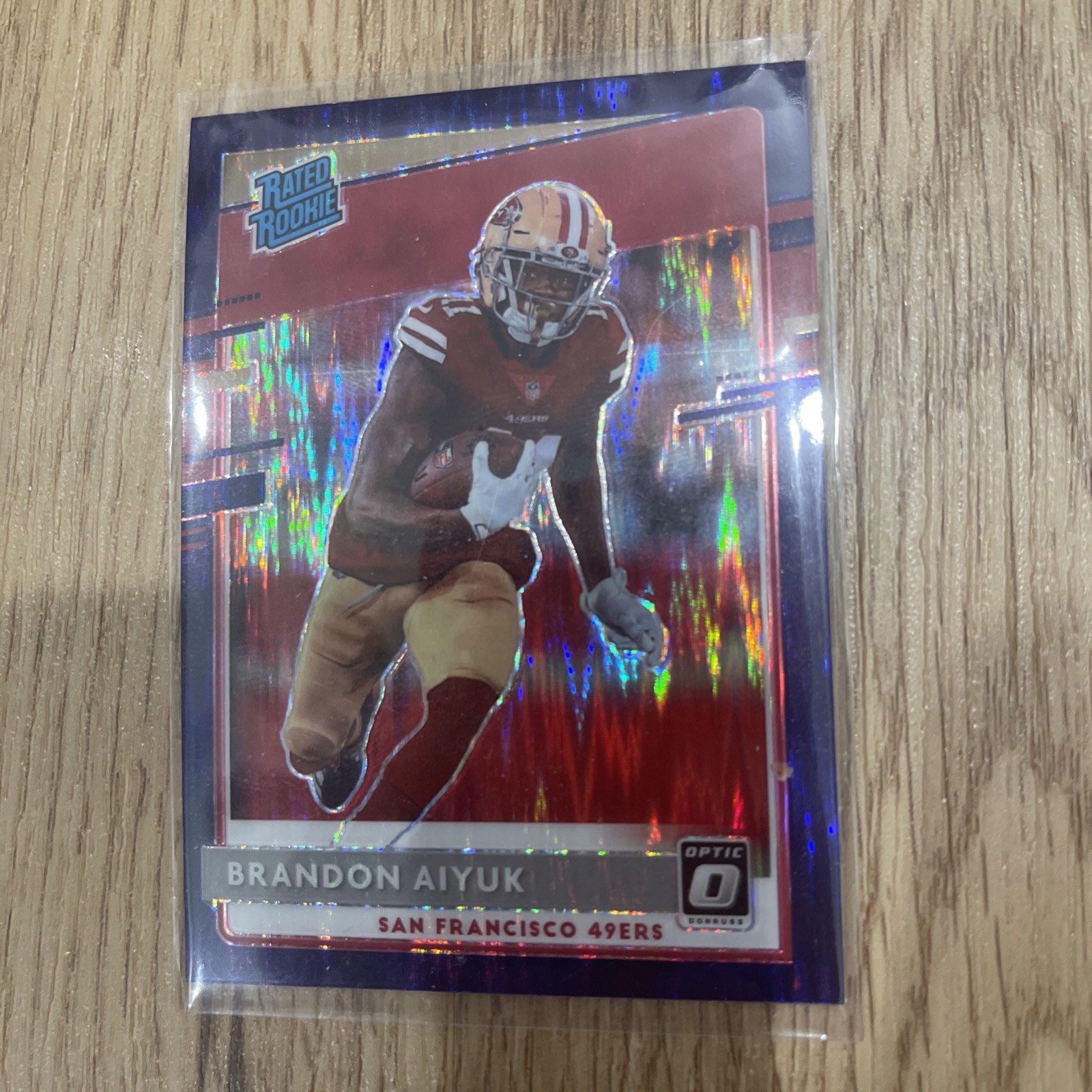 2020 Panini Donruss Optic - Rated Rookies Brandon Aiyuk #169 Purple Shock Prizm