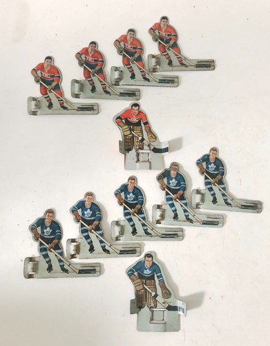 Jugadores de hockey de mesa Eagle de colección de los años 50 6 hojas de arce 6 canadienses de Montreal - Imagen 1 de 19