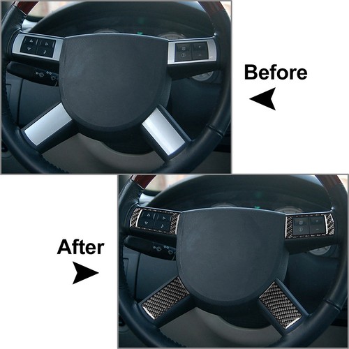 4x Steering Wheel Cover Trim For 2005-2007 Chrysler 300 300C For Dodge Magnum - Picture 12 of 13