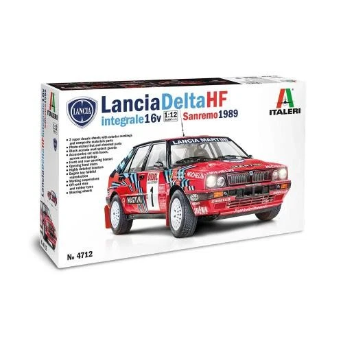 1:12 ITALERI Lancia DELTA 16V HF integrale Sanremo 1989 Kit IT4712 - Immagine 2 di 2