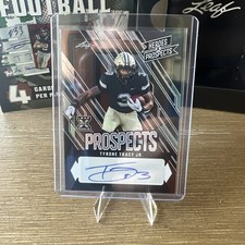 2024 Leaf Heroes & Prospects Football Tyrone TRACY JR. (XRC) Auto/199 NY GIANTS 