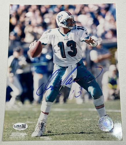 Dan Marino Signed 8x10 Photo JSA Certified Miami Dolphins Pitt Panthers