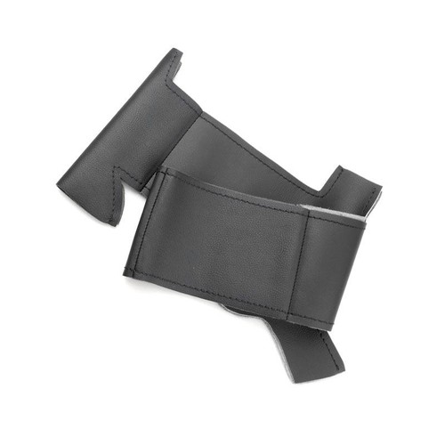 Cubierta de volante de cuero de costura totalmente negra para Volvo XC90 2016-2021 - Imagen 2 de 8