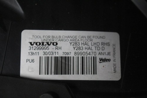 Volvo S60 2012 Scheinwerfer 31299995 EDC3001 - Bild 7 von 7