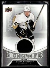 2016-17 Upper Deck Rookie Materials Oskar Sundqvist Pittsburgh Penguins #RM-OS