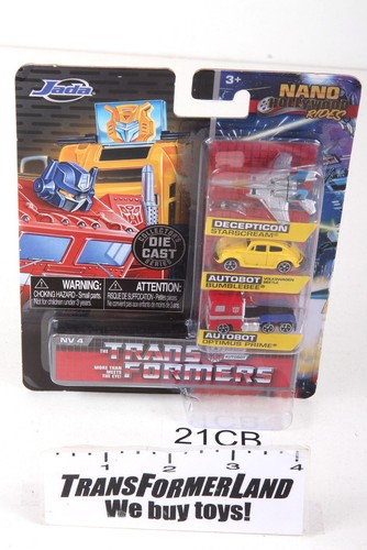 G1 Nano Hollywood Rides 3-Pack Jada Die-Cast Sealed MISB Transformers - Bild 1 von 3
