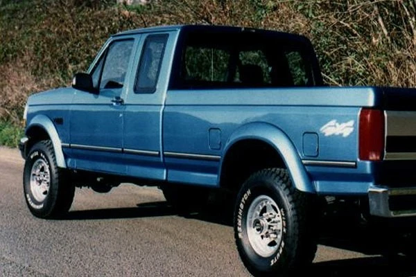 For Ford F-150 92-96 Bushwacker Extend-A-Fender Matte Black Rear Fender Flares Foto 3 de 4