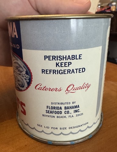 Florida Bahama Seafood Brand Fresh Shucked Chesapeake Bay Oyster Can Pint 16 Oz - Picture 6 of 13