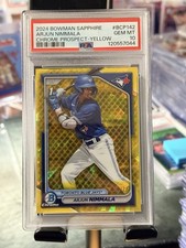 2024 Bowman Chrome Sapphire Arjun Nimmala /75 PSA GEM MT 10