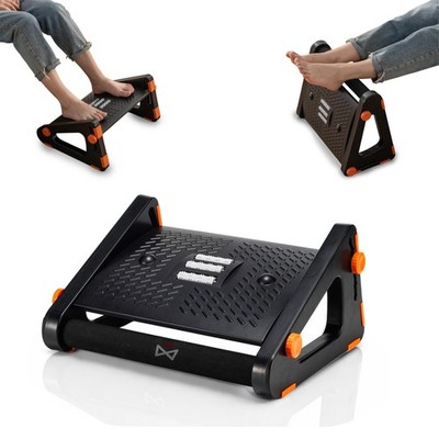 Verstellbare Fußstütze unter Schreibtisch von UKGator | Dual Mode Compact, Schwarz