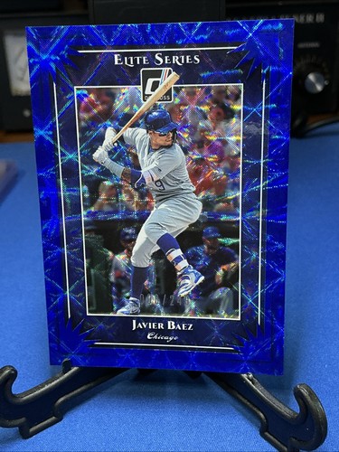 2019 Panini Donruss Elite Series Blue /249 Javier Baez #ES6 - Bild 2 von 10