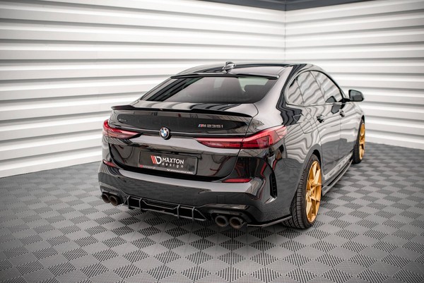 Heckansatz Diffusor Passend FüR Bmw M235I Gran Coupe F44 Schwarz-Rot-image