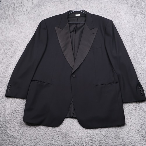 Brioni Smoking Herren 48 Sakko 42x29 Hose Schwarz Satin Revers Italy Wolle 2 Stück - Bild 2 von 24