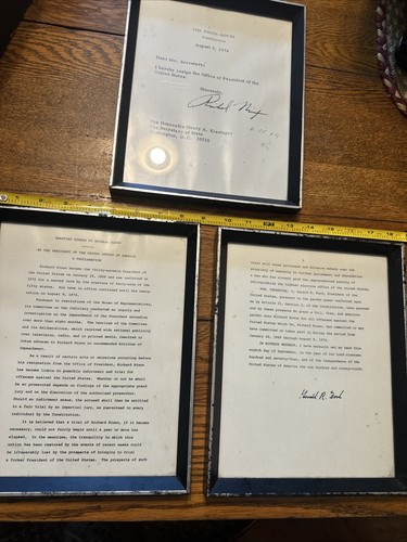 RICHARD NIXON signiertes AUTOGRAMM Typoskript Präsident Rücktritt & Begnadigung - Bild 6 von 24