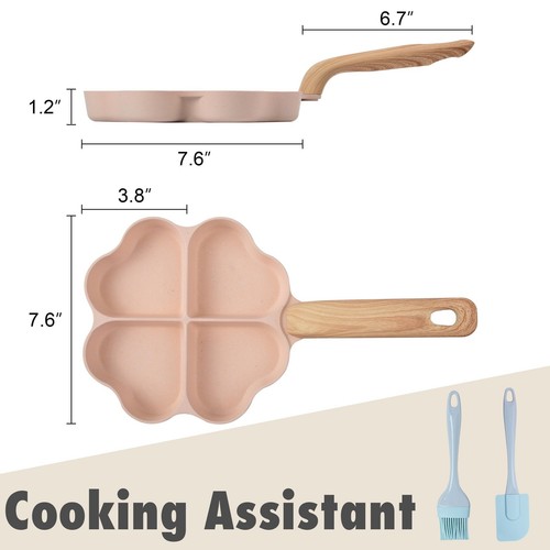 Egg Omelette Pan, 4-Cup Nonstick Granite Omelette Skillet Breakfast Frying Pa... - Picture 2 of 5