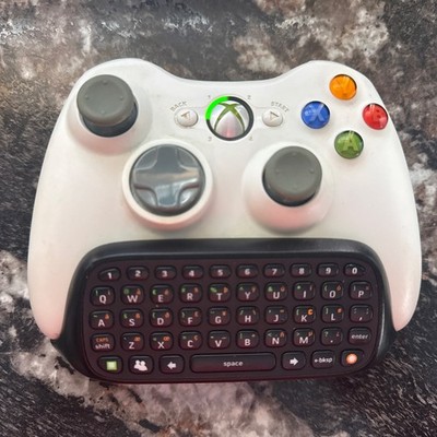 Microsoft  Xbox 360 Wireless Controller With Chatpad Keyboard White