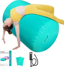 Air Roller Gymnastics Barrel, Air Track Tumbling Mat Equipment Inflatable Barrel